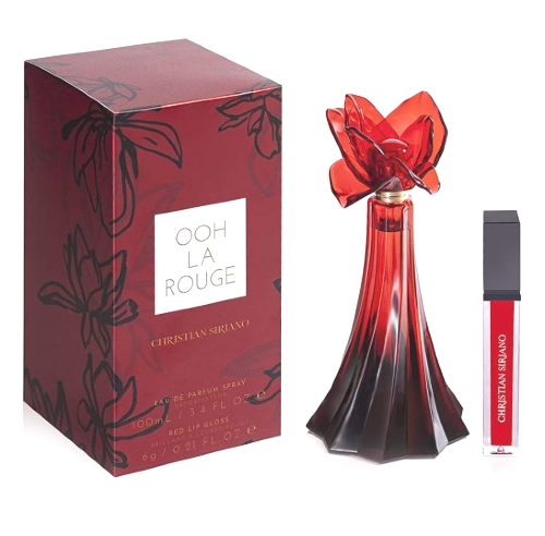 Ooh La Rouge Perfume by Christian Siriano 3.4oz Eau De Parfum Spray & 0.21oz Lip Gloss for women